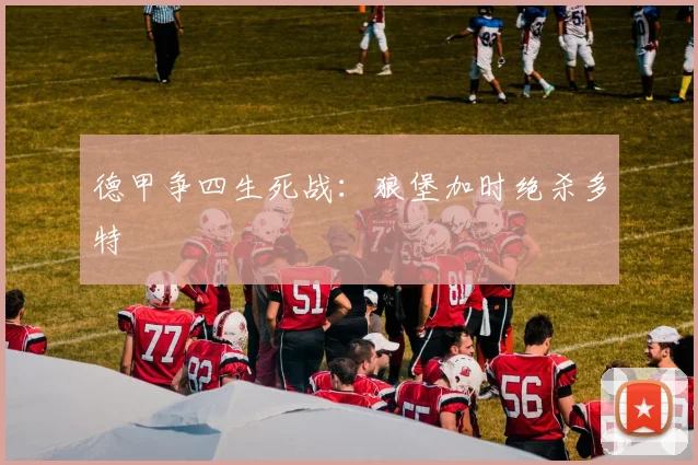 德甲争四生死战：狼堡加时绝杀多特